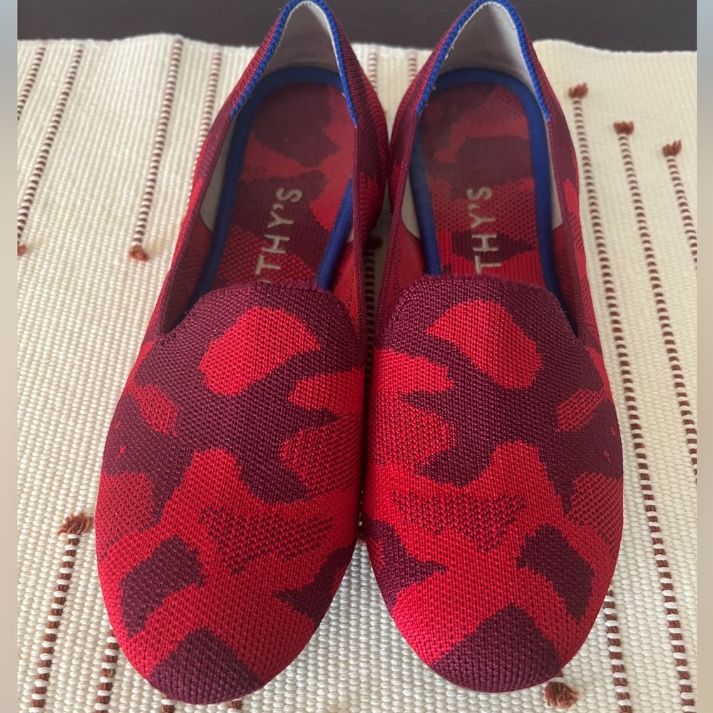 Rothy's Camo Red Loafers